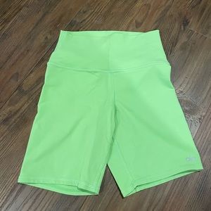 ALO Yoga green biker shorts